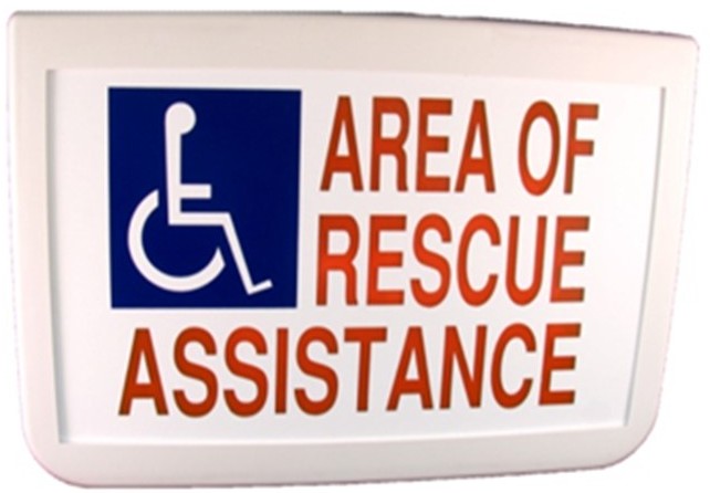 Sign, Electric, Rescue Assist, 2 Sides